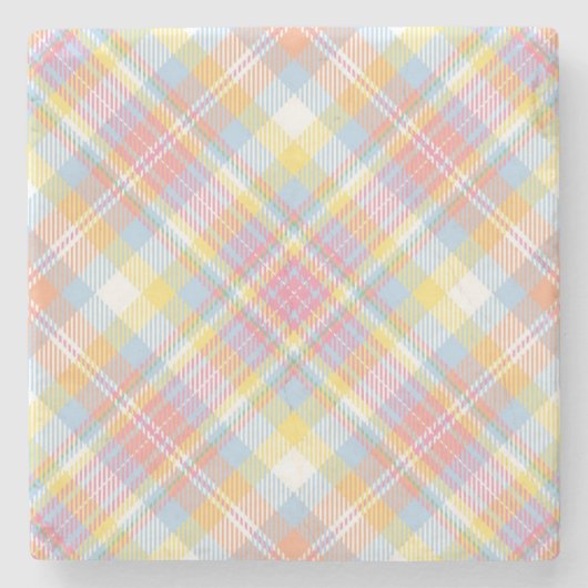 Pastel Stripe Pset Stenen Onderzetter (Voorkant)