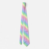 Pastel Stripe regenboog Stropdas (Achterkant)