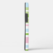 Pastel Stripe Tough Hoesje-Mate iPhone Case (Achterkant / Rechts)