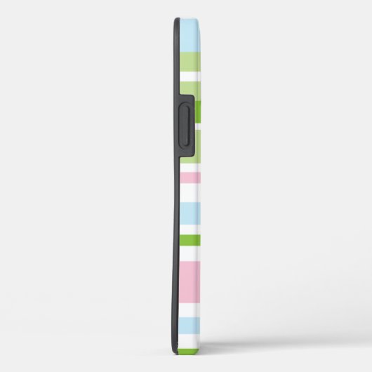 Pastel Stripe Tough Hoesje-Mate iPhone Case (Achterkant / Rechts)