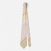 Pastel Striped Design Stropdas (Voorkant)
