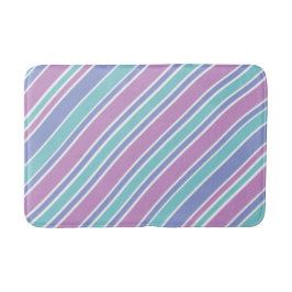 Pastel Striped Patroon Badmat
