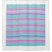 Pastel Striped Patroon Douchegordijn (Voorkant)