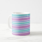 Pastel Striped Patroon Koffiemok (Voorkant links)