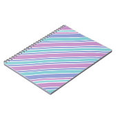 Pastel Striped Patroon Notitieboek (Linkerzijde)