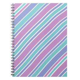 Pastel Striped Patroon Notitieboek