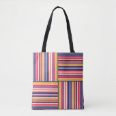 Pastel Striped Patroon | Tote Bag (Voorkant)