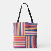 Pastel Striped Patroon | Tote Bag (Achterkant)