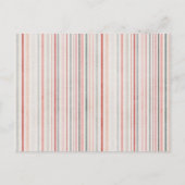 Pastel Striped Postcard Feestdagenkaart (Voorkant)