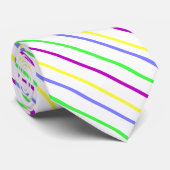 Pastel Striped Stropdas (Opgerold)