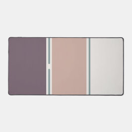 Pastel Stripes-2 – Clean Neutral Desk Layout Bureaumat