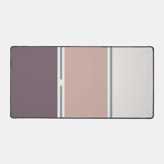 Pastel Stripes-2 – Clean Neutral Desk Layout Bureaumat (Voorkant)