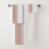 Pastel Stripes-2 – Minimal Spa Towel Style Bad Handdoek (Insitu)