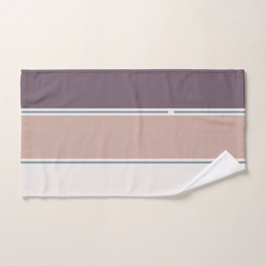 Pastel Stripes-2 – Minimal Spa Towel Style Bad Handdoek (Handdoek)
