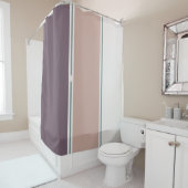 Pastel Stripes-2 – Modern Neutral Bathroom Look Douchegordijn (In situ)