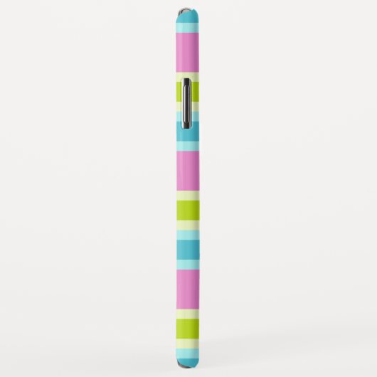 Pastel Stripes aangepaste monogram telefoongevalle Case-Mate iPhone Case (Achterkant/rechts)