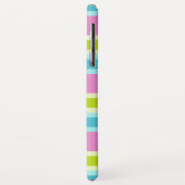 Pastel Stripes aangepaste monogram telefoongevalle Case-Mate iPhone Case (Achterkant/links)