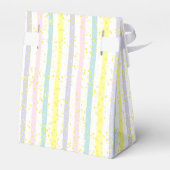 Pastel Stripes Baby shower Bedankdoosjes (Achterkant)