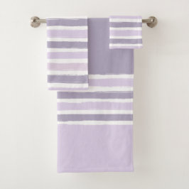 Pastel Stripes Bath-handdoekset Bad Handdoek
