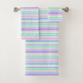 Pastel Stripes Bath-handdoekset Bad Handdoek (Insitu)