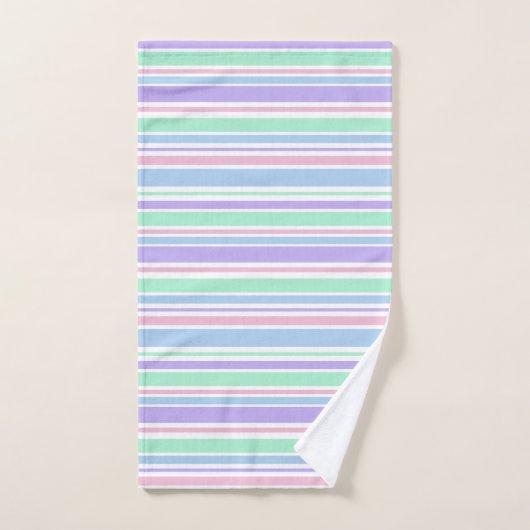 Pastel Stripes Bath-handdoekset Bad Handdoek (Handdoek)