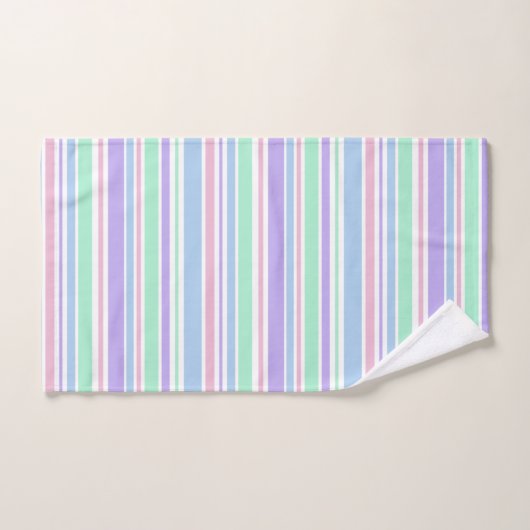 Pastel Stripes Bath-handdoekset Bad Handdoek (Handdoek)