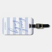 Pastel Stripes Beach Baby Bagagelabel (Voorkant horizontaal)