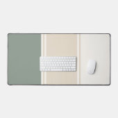 Pastel Stripes – Calm Neutral Workspace Design Bureaumat (Keyboard & Muis)