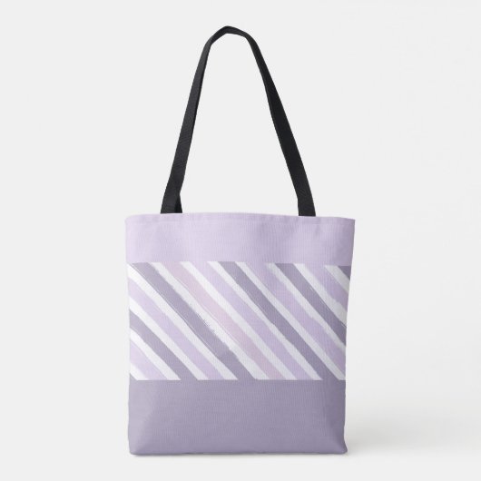 Pastel Stripes Canvas tas (Achterkant)