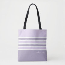 Pastel Stripes Canvas tas