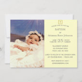 Pastel Stripes Cream Foto doop doop doop doop Kaart (Voorkant)