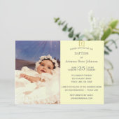 Pastel Stripes Cream Foto doop doop doop doop Kaart (Staand voorkant)