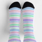 Pastel Stripes Crew-sockets Sokken (Top)