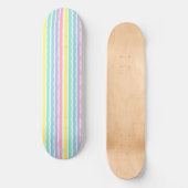 Pastel Stripes HAMbWG Skateboard (Voorkant)