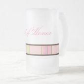 Pastel Stripes Maid of Honor Mok (Voorkant rechts)