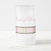 Pastel Stripes Maid of Honor Mok (Center)