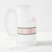 Pastel Stripes Maid of Honor Mok (Links)