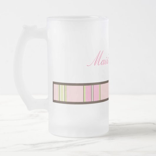 Pastel Stripes Maid of Honor Mok (Links)