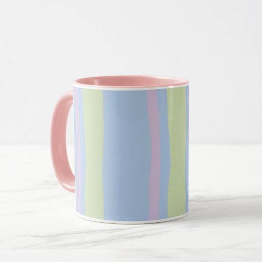 Pastel Stripes-mok Mok (Voorkant links)
