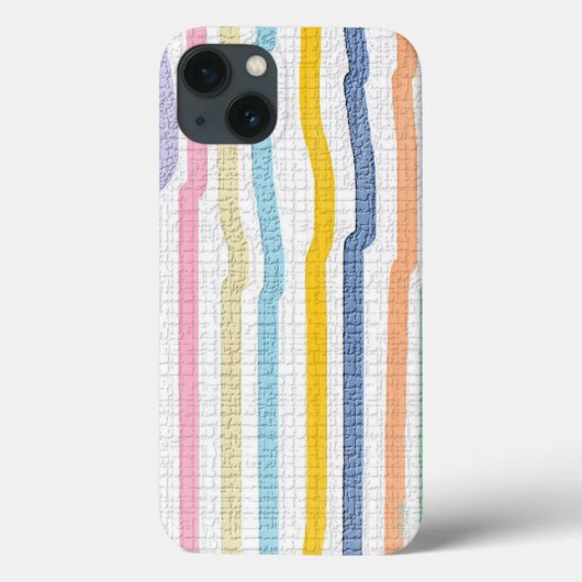 Pastel Stripes Multicolored Case-Mate iPhone Case (Achterkant)