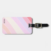 Pastel Stripes op maat Bagagelabel (Voorkant horizontaal)