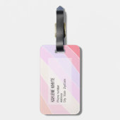 Pastel Stripes op maat Bagagelabel (Achterkant verticaal)