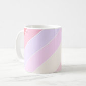 Pastel Stripes op maat Koffiemok (Voorkant links)