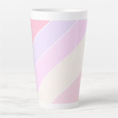 Pastel Stripes op maat Latte Mok (Voorkant)