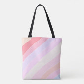 Pastel Stripes op maat Tote Bag (Achterkant)