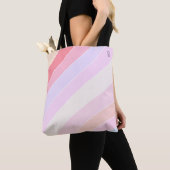 Pastel Stripes op maat Tote Bag (Dichtbij)