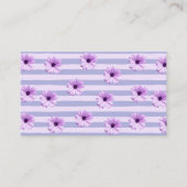 Pastel stripes pattern with Daisies Contactkaartje (Voorkant)