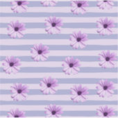 Pastel stripes pattern with Daisies Sticker (Voorkant)