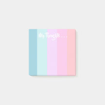 Pastel Stripes Post-it notities