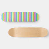 Pastel Stripes skateboard (Horizontaal)